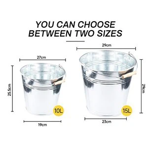 medium metal bucket