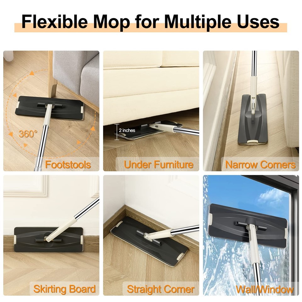 Flat Mop And Bucket With Wringer Set best